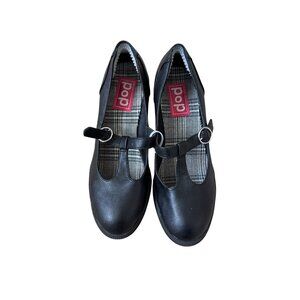 POP Women's Black Mary Janes Shoes Size 8.5 Platform Thick Goth Dark Grunge Punk